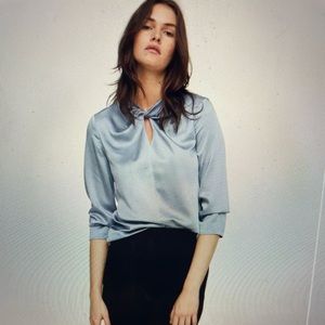 Mango knot detail blouse